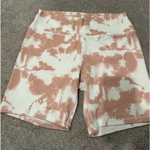 Tie dye biking shorts in size xl